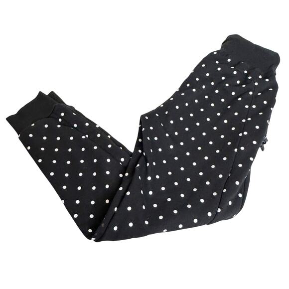 Adam Selma Sport Polka-dot High Rise Jogger Sweats Black Size S - Picture 16 of 16